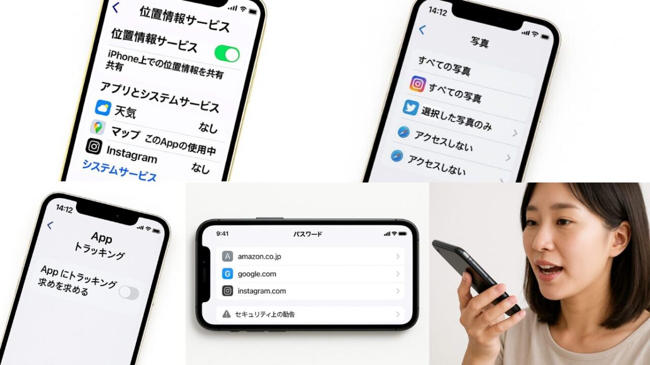 あなたの iPhone は大丈夫?? 絶対確認したい個人情報設定 5 選