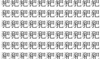 【脳トレ】「豝」の中に紛れて1つ違う文字がある!?あなたは何秒で探し出せるかな??【違う文字を探せ!】