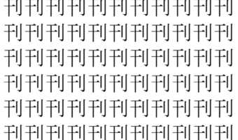 【脳トレ】「刊」の中に紛れて1つ違う文字がある!?あなたは何秒で探し出せるかな??【違う文字を探せ!】