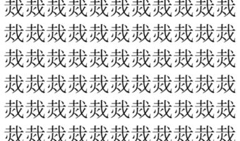 【脳トレ】「烖」の中に紛れて1つ違う文字がある!?あなたは何秒で探し出せるかな??【違う文字を探せ!】