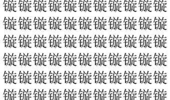 【脳トレ】「镟」の中に紛れて1つ違う文字がある!?あなたは何秒で探し出せるかな??【違う文字を探せ!】