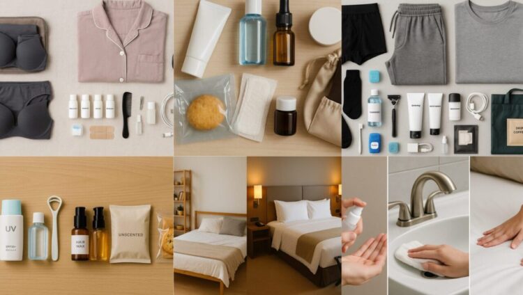 初めてのお泊まり持ち物リストの紹介！男女別コア装備をご紹介！