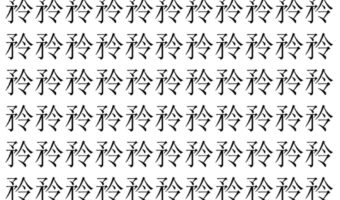 【脳トレ】「矝」の中に紛れて1つ違う文字がある!?あなたは何秒で探し出せるかな??【違う文字を探せ!】