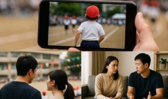 こどもの走る動画に混じったママじゃない声?運動会のすき間時間で浮気?
