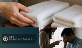誰が畳んだ?タオルの畳み目1本でわかってしまった浮気のサイン!