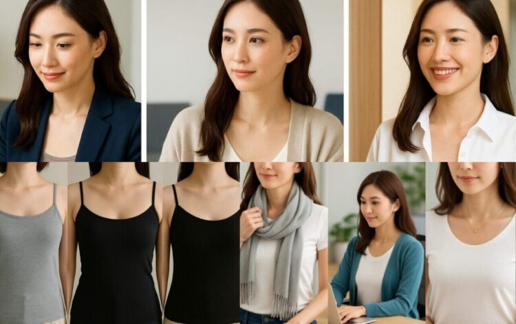 カップ付きキャミで出勤してもバレない条件！職場TPO×快適術とは？