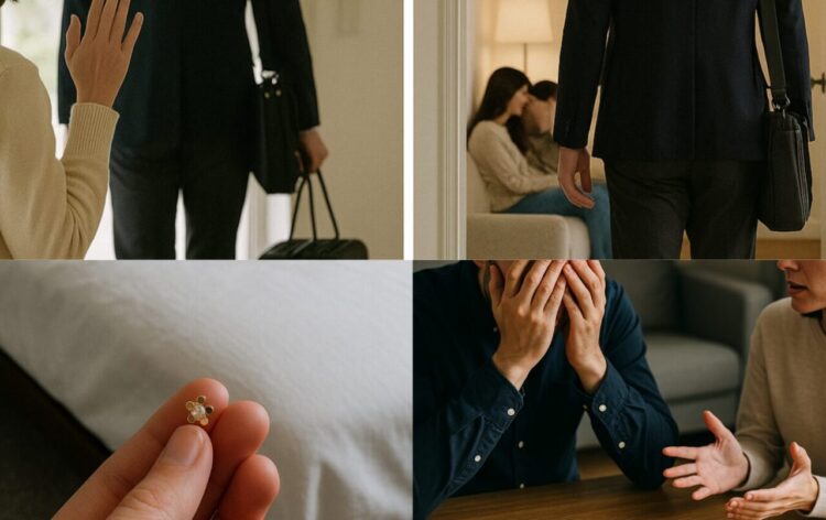 急な出張に急な帰宅？そして見てしまったベッドの隙間のピアス