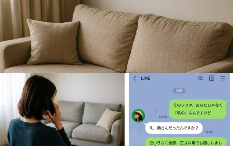 浮気相手のSNSに映った“私の家のソファ”で笑う2人