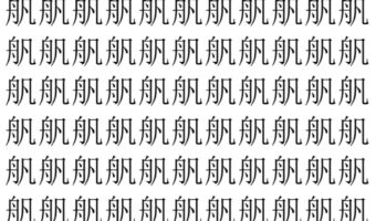【脳トレ】「舤」の中に紛れて1つ違う文字がある！？あなたは何秒で探し出せるかな？？【違う文字を探せ！】