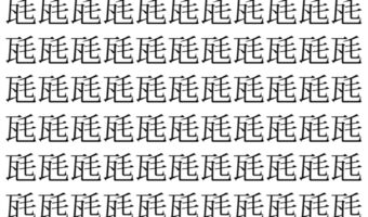 【脳トレ】「瓱」の中に紛れて1つ違う文字がある!?あなたは何秒で探し出せるかな??【違う文字を探せ!】