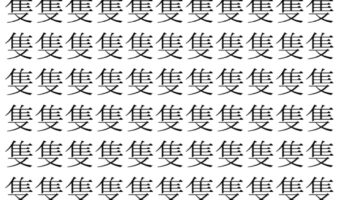 【脳トレ】「隻」の中に紛れて1つ違う文字がある!?あなたは何秒で探し出せるかな??【違う文字を探せ!】