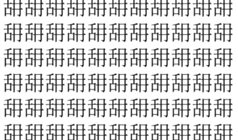 【脳トレ】「䑙」の中に紛れて1つ違う文字がある!?あなたは何秒で探し出せるかな??【違う文字を探せ!】