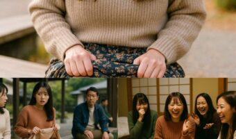 温泉旅行の足湯で…裾をまくりすぎてドキッとされた秋