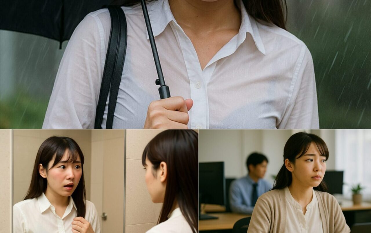 「白シャツの透け具合、想像以上でした…」雨の日の赤っ恥体験