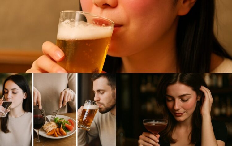 自己紹介の「お酒好きです♡」実際はすぐ赤くなって色っぽ事故