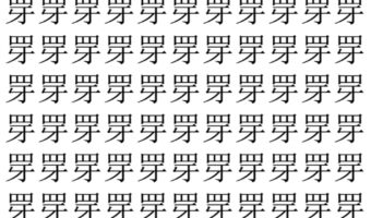 【脳トレ】「䍓」の中に紛れて1つ違う文字がある!?あなたは何秒で探し出せるかな??【違う文字を探せ!】