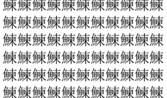 【脳トレ】「鰊」の中に紛れて1つ違う文字がある！？あなたは何秒で探し出せるかな？？【違う文字を探せ！】
