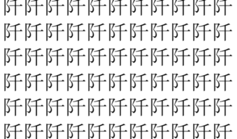 【脳トレ】「阡」の中に紛れて1つ違う文字がある！？あなたは何秒で探し出せるかな？？【違う文字を探せ！】