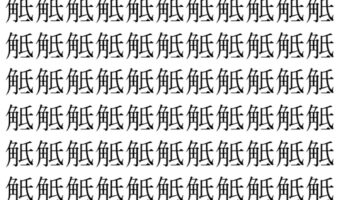 【脳トレ】「觝」の中に紛れて1つ違う文字がある！？あなたは何秒で探し出せるかな？？【違う文字を探せ！】