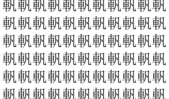 【脳トレ】「軓」の中に紛れて1つ違う文字がある！？あなたは何秒で探し出せるかな？？【違う文字を探せ！】