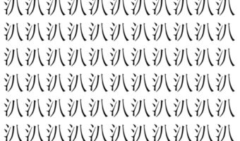 【脳トレ】「汃」の中に紛れて1つ違う文字がある！？あなたは何秒で探し出せるかな？？【違う文字を探せ！】