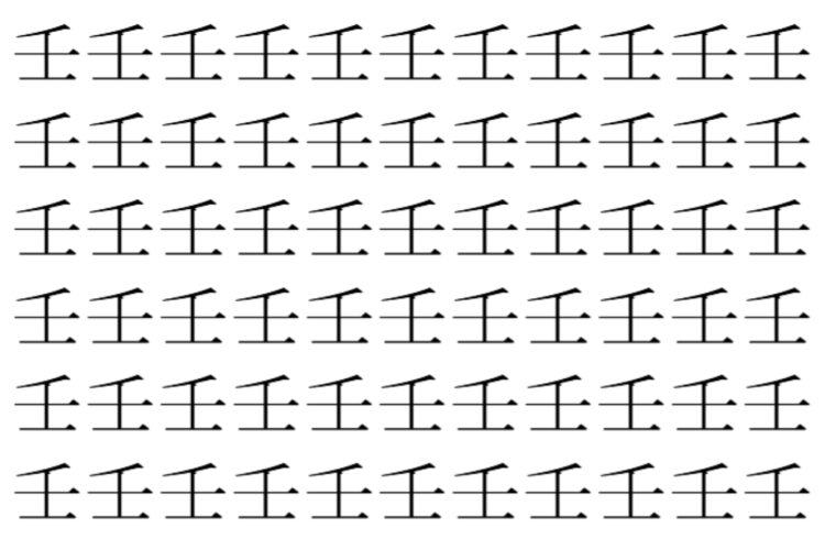 【脳トレ】「壬」の中に紛れて1つ違う文字がある！？あなたは何秒で探し出せるかな？？【違う文字を探せ！】