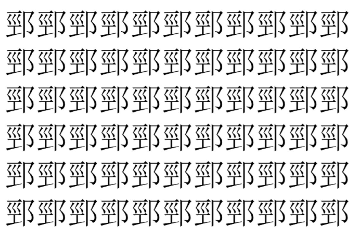 【脳トレ】「䣆」の中に紛れて1つ違う文字がある!?あなたは何秒で探し出せるかな??【違う文字を探せ!】