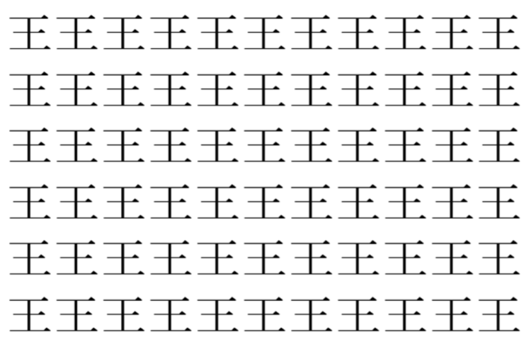 【脳トレ】「王」の中に紛れて1つ違う文字がある！？あなたは何秒で探し出せるかな？？【違う文字を探せ！】