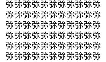 【脳トレ】「㢱」の中に紛れて1つ違う文字がある！？あなたは何秒で探し出せるかな？？【違う文字を探せ！】