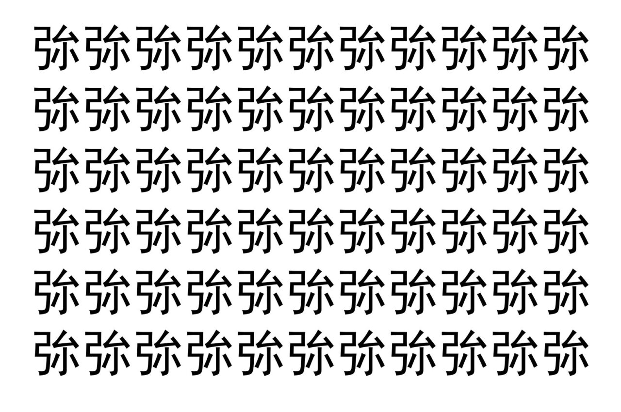 【脳トレ】「㢱」の中に紛れて1つ違う文字がある！？あなたは何秒で探し出せるかな？？【違う文字を探せ！】