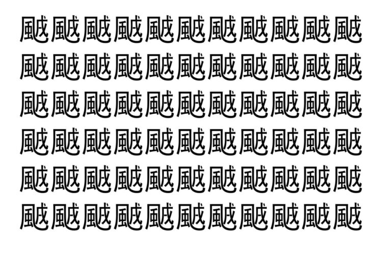 【脳トレ】「䬄」の中に紛れて1つ違う文字がある！？あなたは何秒で探し出せるかな？？【違う文字を探せ！】