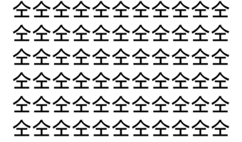 【脳トレ】「仝」の中に紛れて1つ違う文字がある！？あなたは何秒で探し出せるかな？？【違う文字を探せ！】