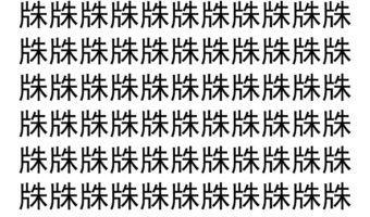 【脳トレ】「㸡」の中に紛れて1つ違う文字がある！？あなたは何秒で探し出せるかな？？【違う文字を探せ！】