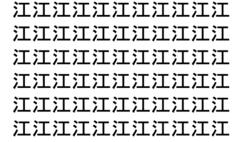 【脳トレ】「江」の中に紛れて1つ違う文字がある！？あなたは何秒で探し出せるかな？？【違う文字を探せ！】