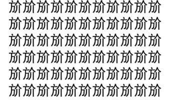 【脳トレ】「斺」の中に紛れて1つ違う文字がある！？あなたは何秒で探し出せるかな？？【違う文字を探せ！】