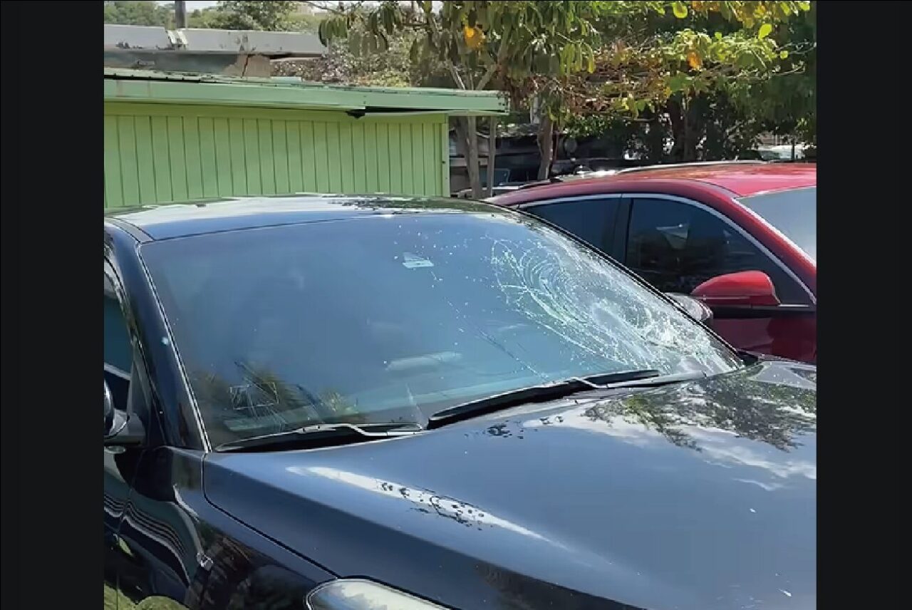 駐めたところが悪かった!?車のフロントガラスが割れている!!【海外・動画】