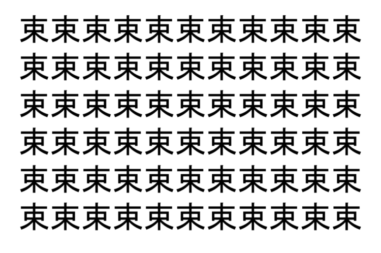 【脳トレ】「束」の中に紛れて1つ違う文字がある！？あなたは何秒で探し出せるかな？？【違う文字を探せ！】