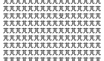 【脳トレ】「芃」の中に紛れて1つ違う文字がある！？あなたは何秒で探し出せるかな？？【違う文字を探せ！】