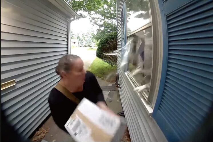 怪奇現象！？置き配の荷物を回収した直後に窓がバリーンと割れた！！！【アメリカ・動画】