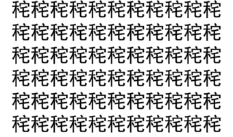 【脳トレ】「秺」の中に紛れて1つ違う文字がある！？あなたは何秒で探し出せるかな？？【違う文字を探せ！】